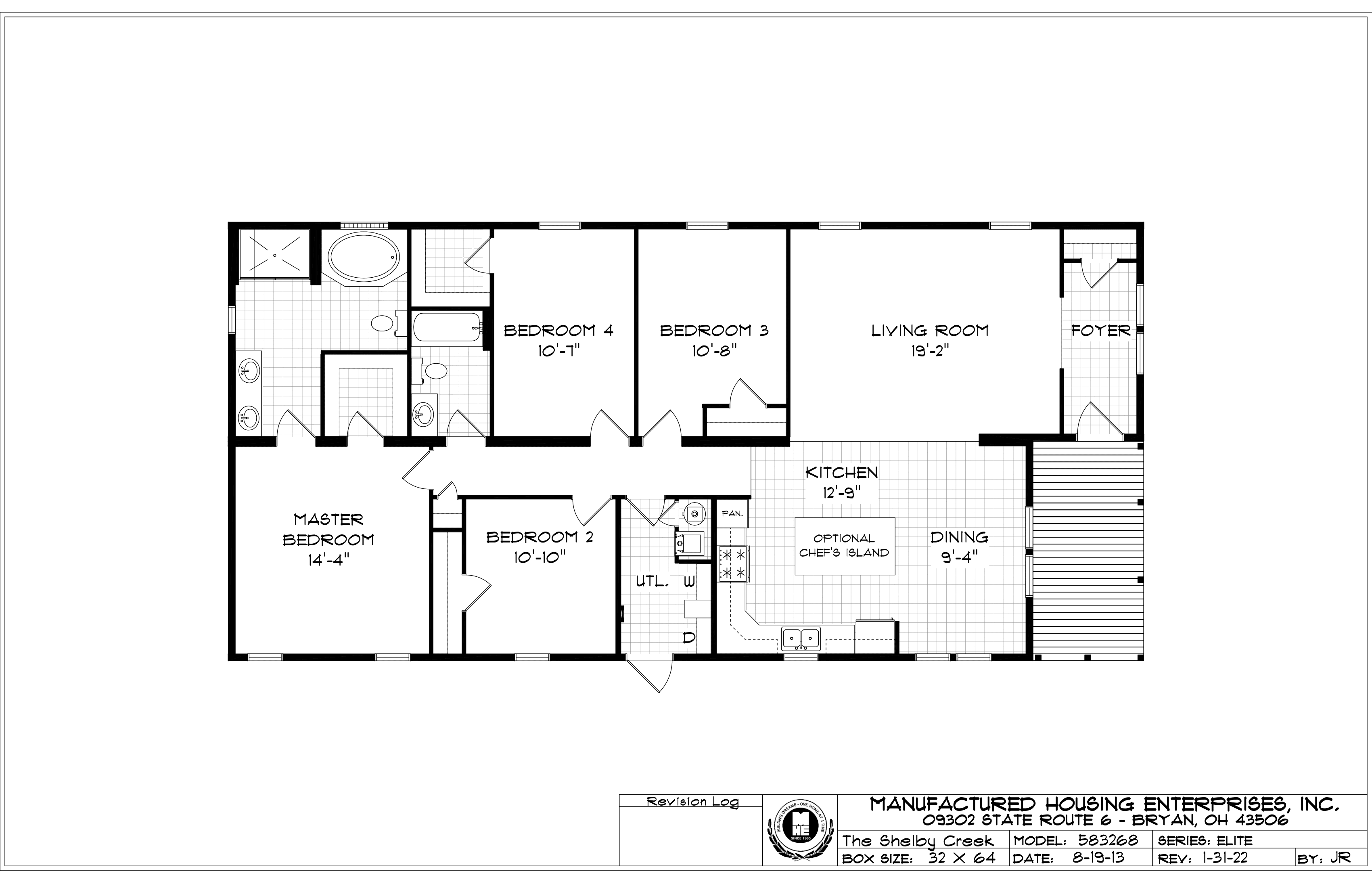 The Shelby Creek | Bed 4 Bath 2