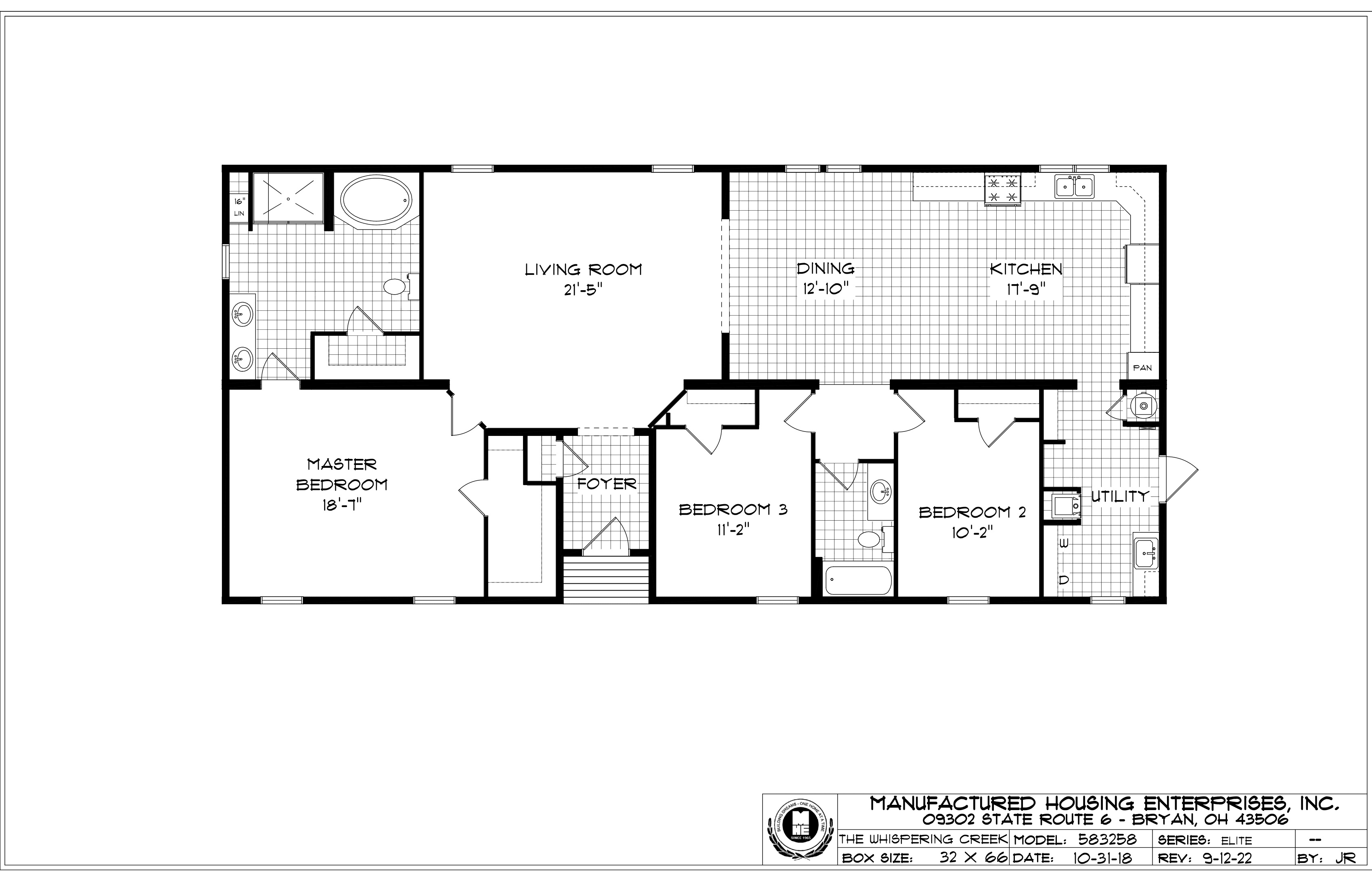 The Whispering Creek | Bed 3 Bath 2