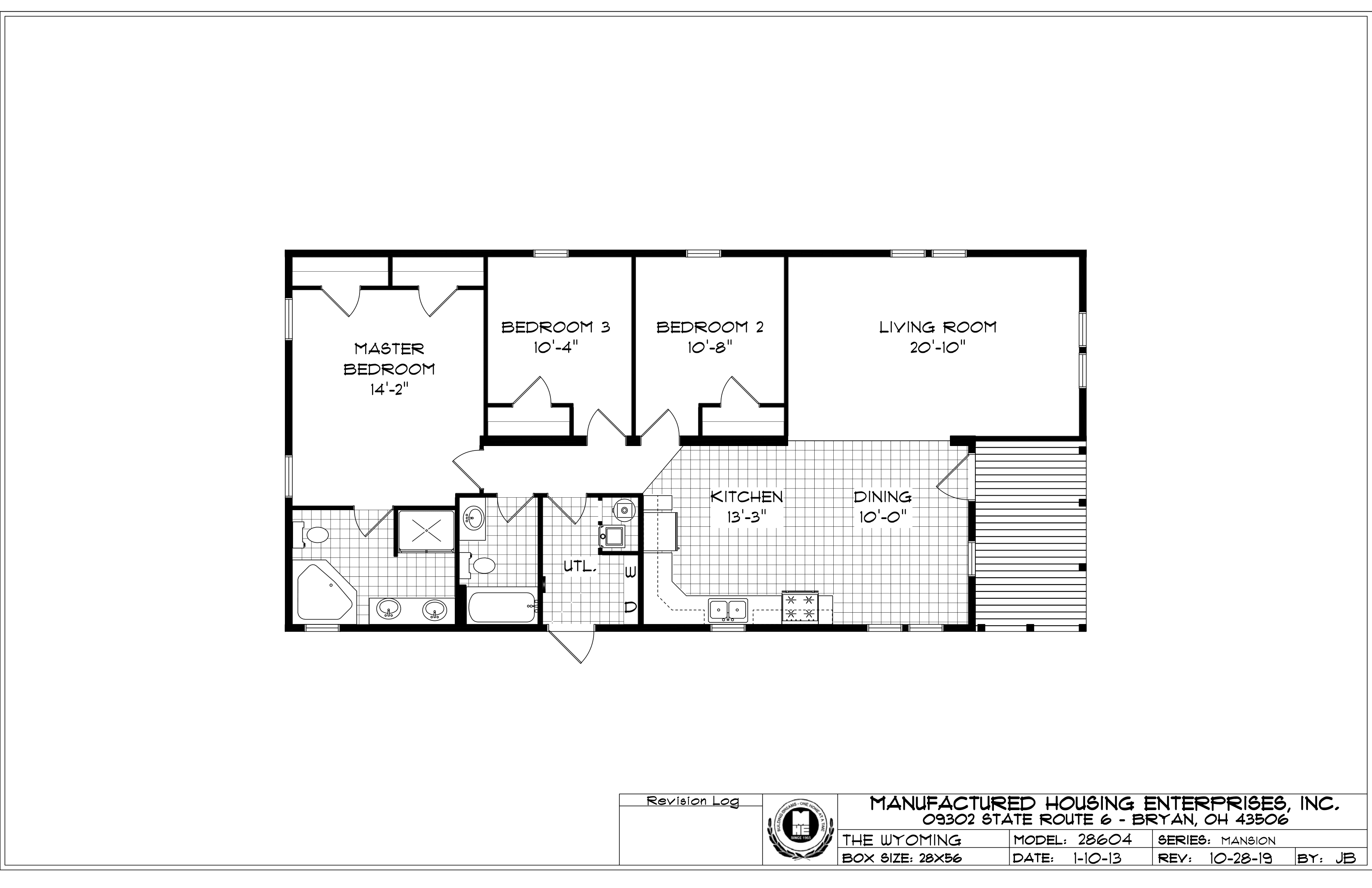 The Wyoming | 3 Bed 2 Bath